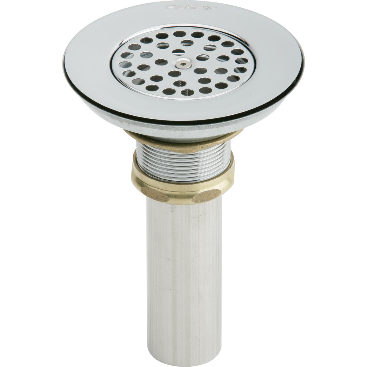 Elkay LKVR18B 3-1/2" Drain Type 304 Stainless Steel Body, Vandal Resistant Grid Strainer