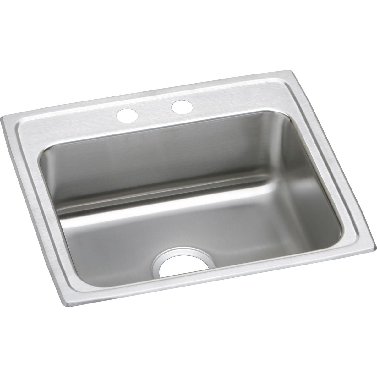 Elkay LRAD2219404 Lustertone Classic Stainless Steel 22" x 19-1/2" x 4", Single Bowl Drop-in ADA Sink