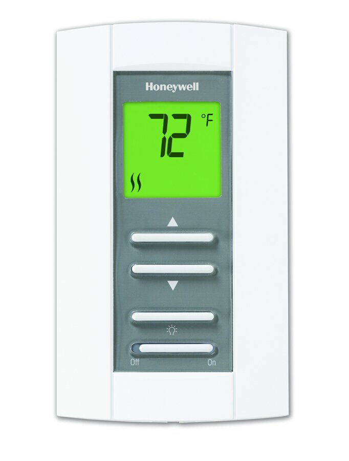 Honeywell TH114-A-240S-B /U Electric Heat Non-Programmable Thermostat 16.7A 240V Sp, Backlit Screen