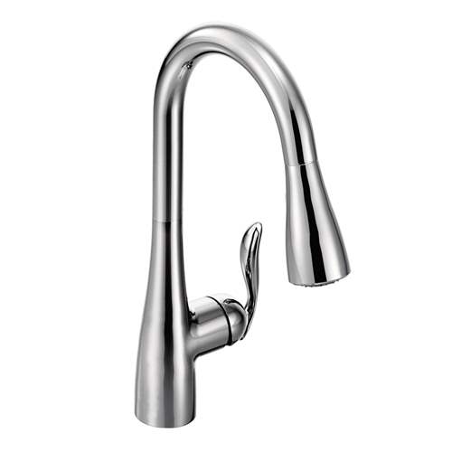 Moen 7594C Arbor™ 1.5 GPM Single Handle High Arc Pull Down Kitchen Faucet in Polished Chrome