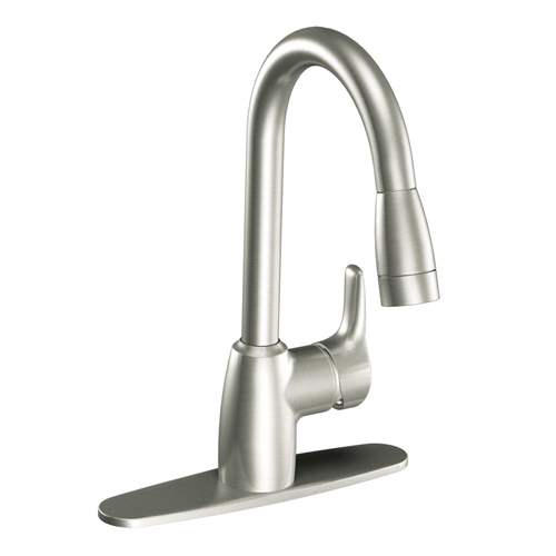 Moen CA42519CSL Baystone Kitchen Faucet Classic Stainless