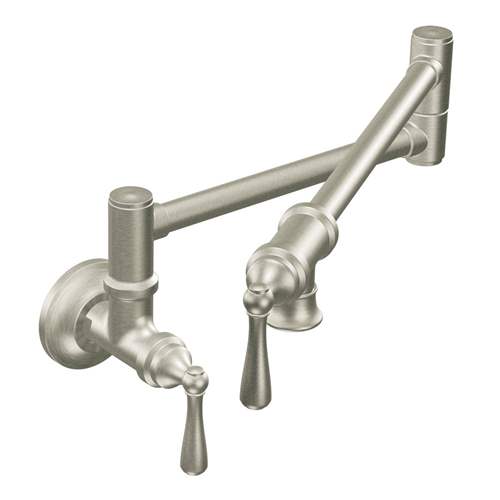 Moen S664SRS Potfiller Wall Mount Kitchen Faucet Spot Resist Stainless