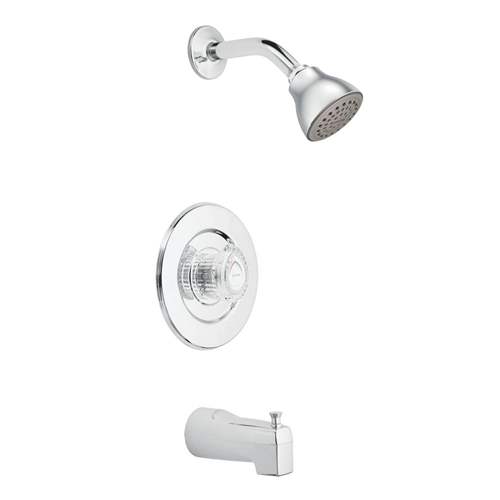Moen T471 Chateau 2.5 GPM Tub and Shower Faucet in Chrome (Rough Sold Separately)