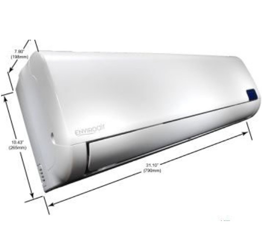Utica MWHA18D0 18000 BTU/Hr, 208 to 230 VAC, 60 Hz, 1-Phase, 16 SEER, 8 HSPF, R410A, Multi-Zone, Ductless, DC Inverter Split System, Air Handler Indoor Unit