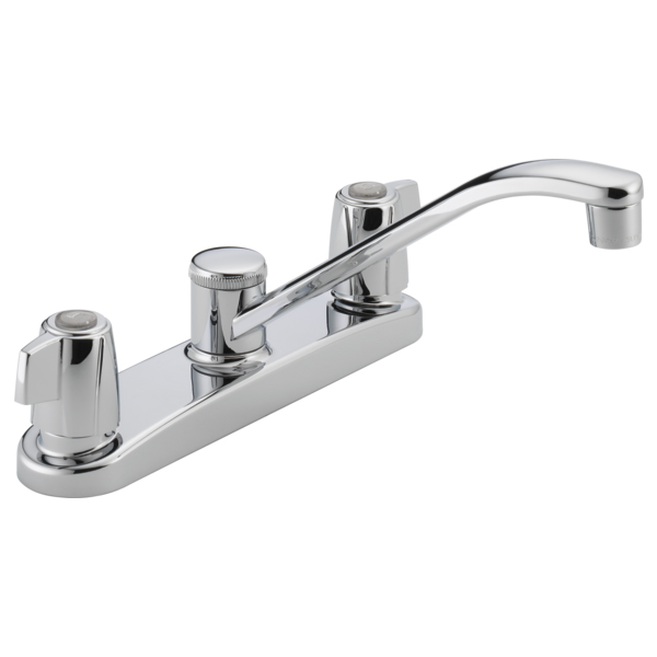 Peerless P221LF Core Two Handle Kitchen Faucet In Chrome peerless lv blade 2 hndl