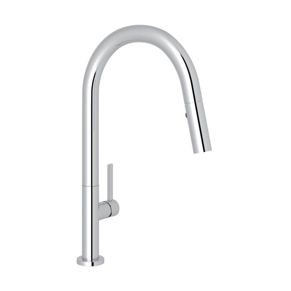 Rohl R7581LMAPC-2 Lux Modern Pull-Down Kitchen Faucet in Polished Chrome