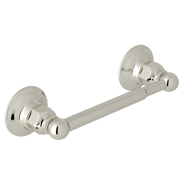 Rohl ROT18PN Acqui Italian Bath Wall Mount Single Spring Loaded Toilet Paper Holder in Polished Nickel