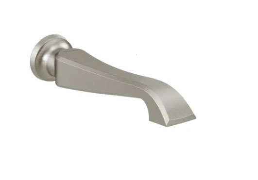 Delta RP100197SS Dorval® 9-15/16" Length Wall Mounted Non-Diverter Tub Spout in Stainless