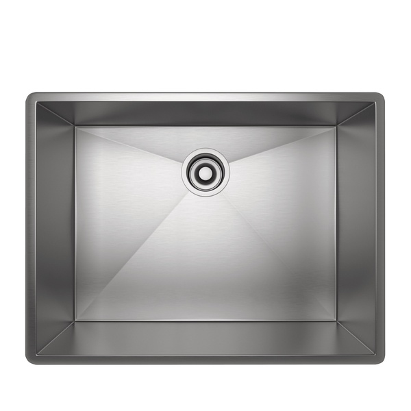 Rohl RSS2418SB Forze Single Bowl Stainless Steel Kitchen Sink in Brushed