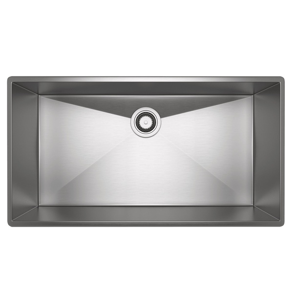 Rohl RSS3318SB Forze Single Bowl Stainless Steel Kitchen Sink in Brushed