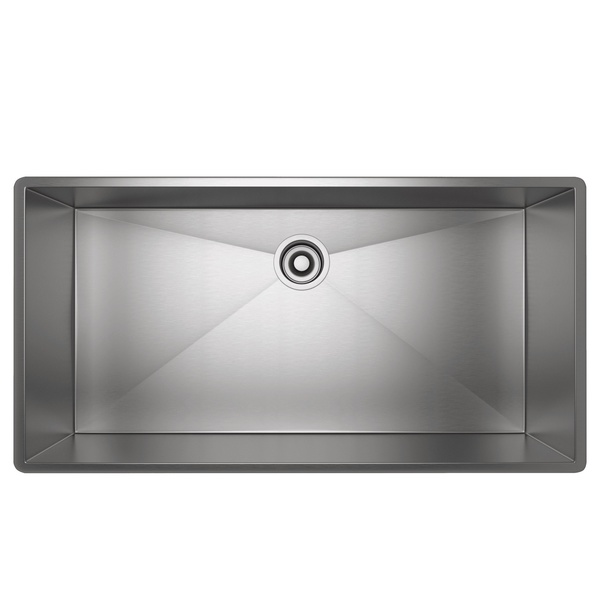 Rohl RSS3618SB Forze Single Bowl Stainless Steel Kitchen Sink in Brushed