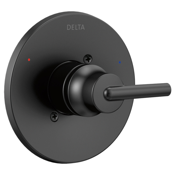 Delta T14059-BL Trinsic® Monitor 14 Series Wall Mounted Single Handle Pressure Balanced Valve Trim Only in Matte Black (Rough-In Sold Separately) 