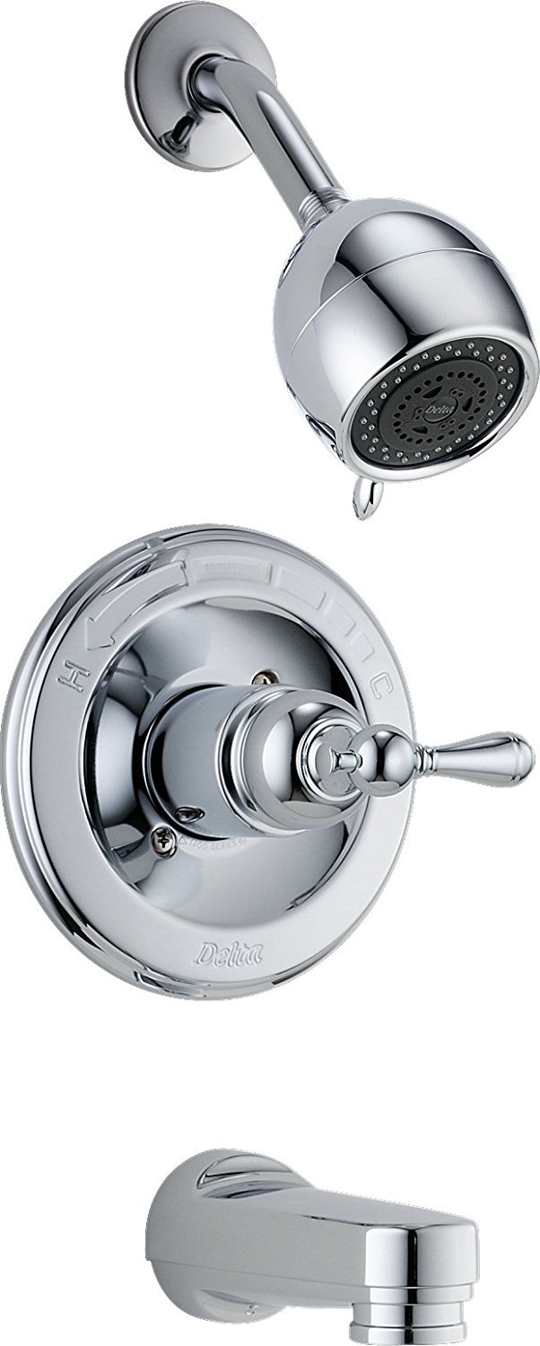 Delta T14430-LHP Shower & Bath Faucet Trim Only (Rough and Handles Sold Separately)