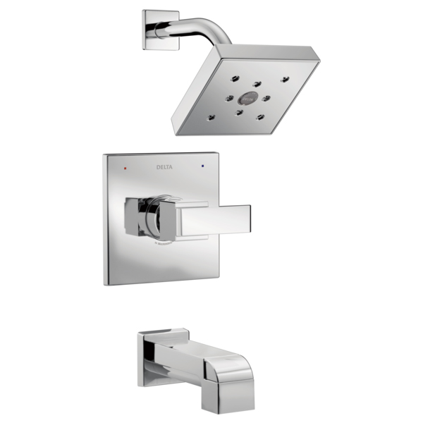 Delta T14467 Ara Monitor 14 Series H2Okinetic Tub & Shower Trim Only in Chrome (Rough Sold Separately)