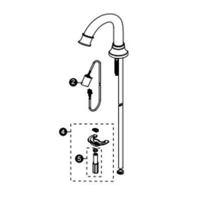 Toto TELLT100#CP TELLT100-CP Fordham Spout Assembly, Polished Chrome