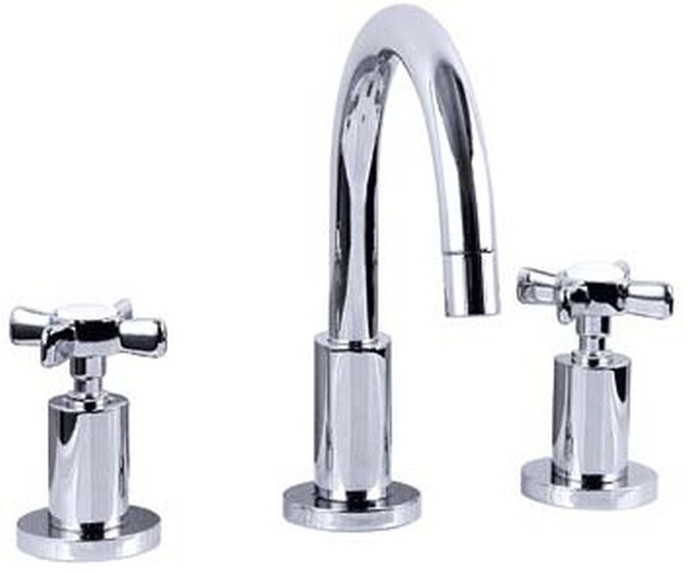 Davinci AF317-0100 BEL100APC Bel Fiore Deck Mounted Three Hole Lavatory Faucet in Polished Chrome