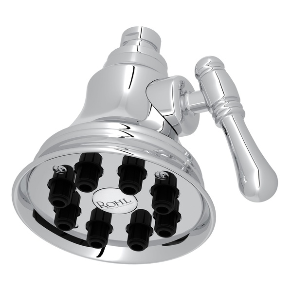 Rohl WI0123APC Edwardian 4" Mantova Adjustable Showerhead in Polished Chrome