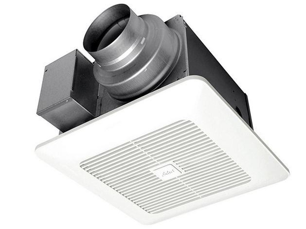 Panasonic FV-0510VSL1 WhisperValue DC Pick-A-FlowFan with LED Light, 50/80/100 CFM