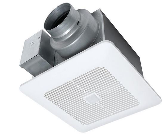 Panasonic FV-0511VQCL1 WhisperSense DC Fan with LED Light and Dual Motion and Humidity Sensor 50/80/110 CFM