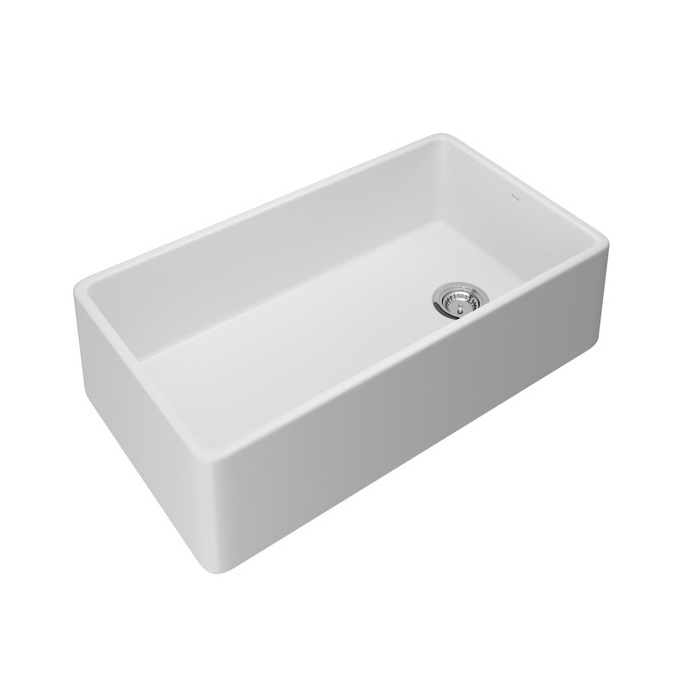 Rohl AL3620AF100 Allia 36" Fireclay Single Bowl Apron Front Kitchen Sink in White