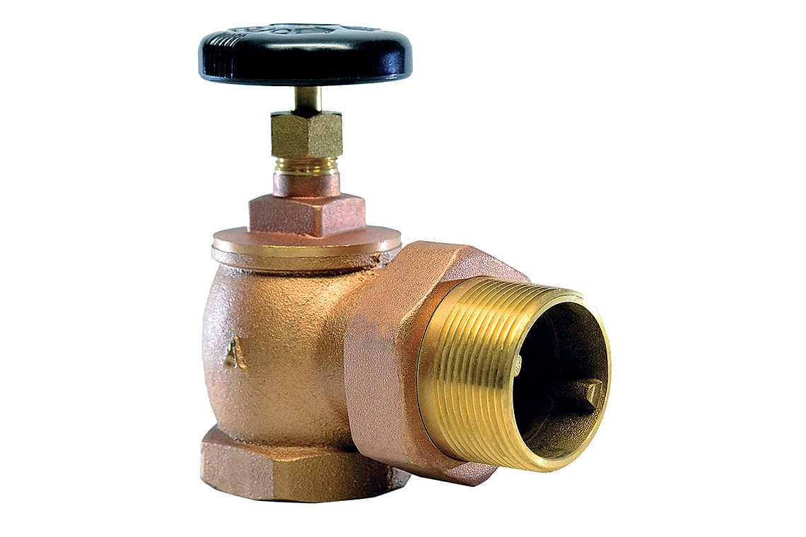 Brass Radiator Angle Valve, Steam, 60 PSI / 15 WSP, 1 1/2" NPT Female x Male