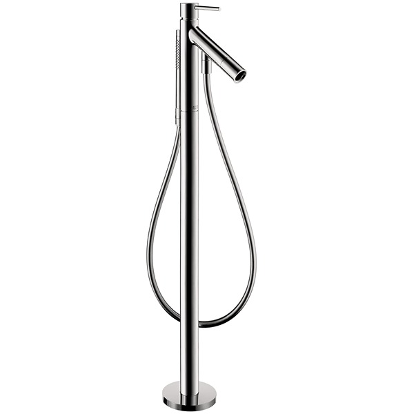 Axor 12456001 Starck Freestanding Tub Filler Trim with 1.75 GPM Handshower in Chrome