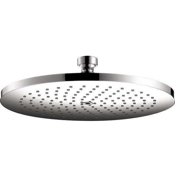 Axor 26071001 Starck 1.75 GPM Single Function Rain Shower Head with EcoRight and Quick Clean in Chrome