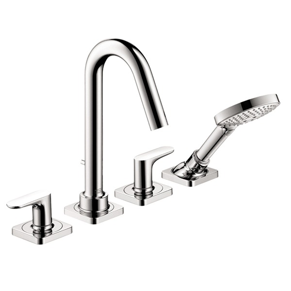 Axor 34448001 Citterio M 4-Hole Roman Tub Set Trim with 1.75 GPM Handshower in Chrome