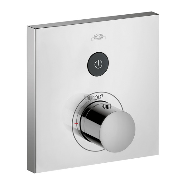 Axor 36714001 ShowerSelect Square Thermostatic 1-Function Trim in Chrome