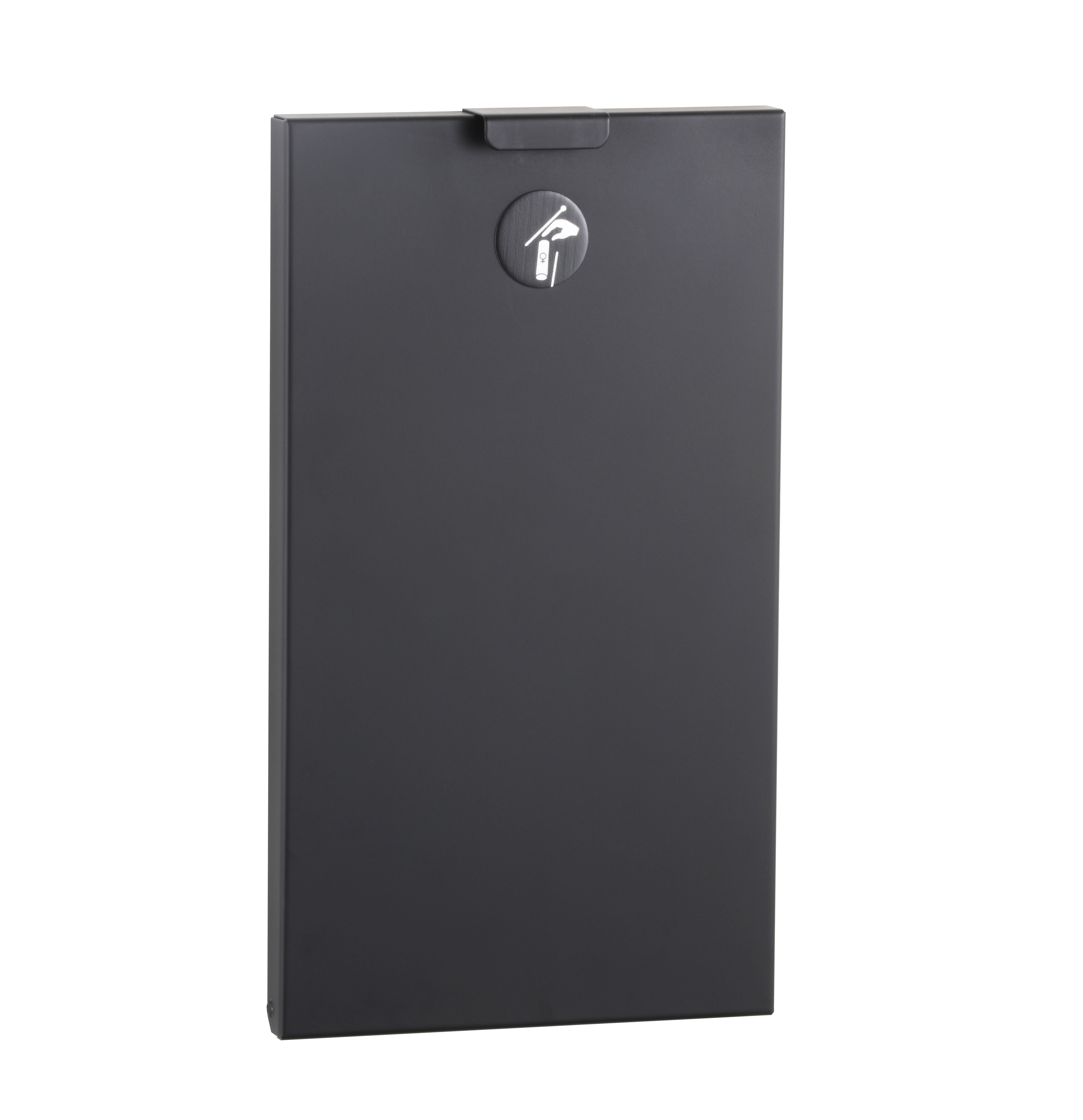 Bobrick B-3513.MBLK 0.6-Gallon Recessed Sanitary Napkin Disposal in Matte Black