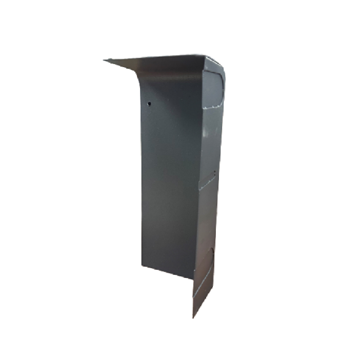 Solid Left End Cap, For Use With Baseray 9A Baseboard Heater, Cast Iron, replacement for Burnham 6074111