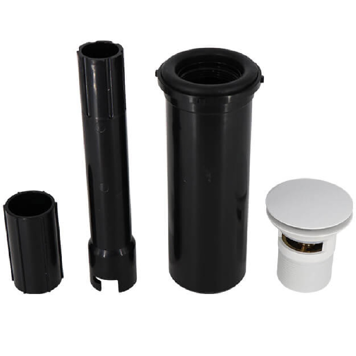 Mountain Plumbing BDWOF-DSTRIM/PW Tub Docking Station - Freestanding Tub Drain Rough-In - Trim Kit with Overflow in Polar White