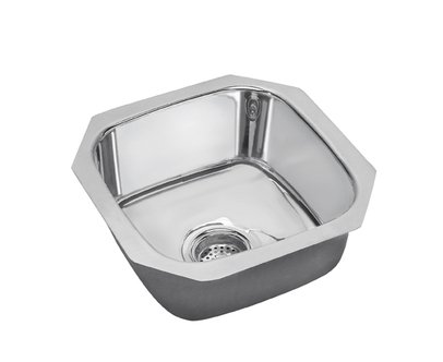 Elkay SCUH1212BM Under Mount Brass Spout Sink Mirror In Brass
