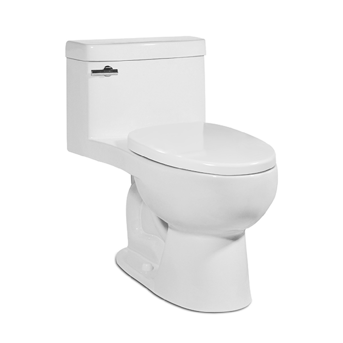Icera C-6200.01 Riose 1.28 GPF Floor Mounted Elongated One Piece Chair Height Toilet with Soft Close Seat in White
