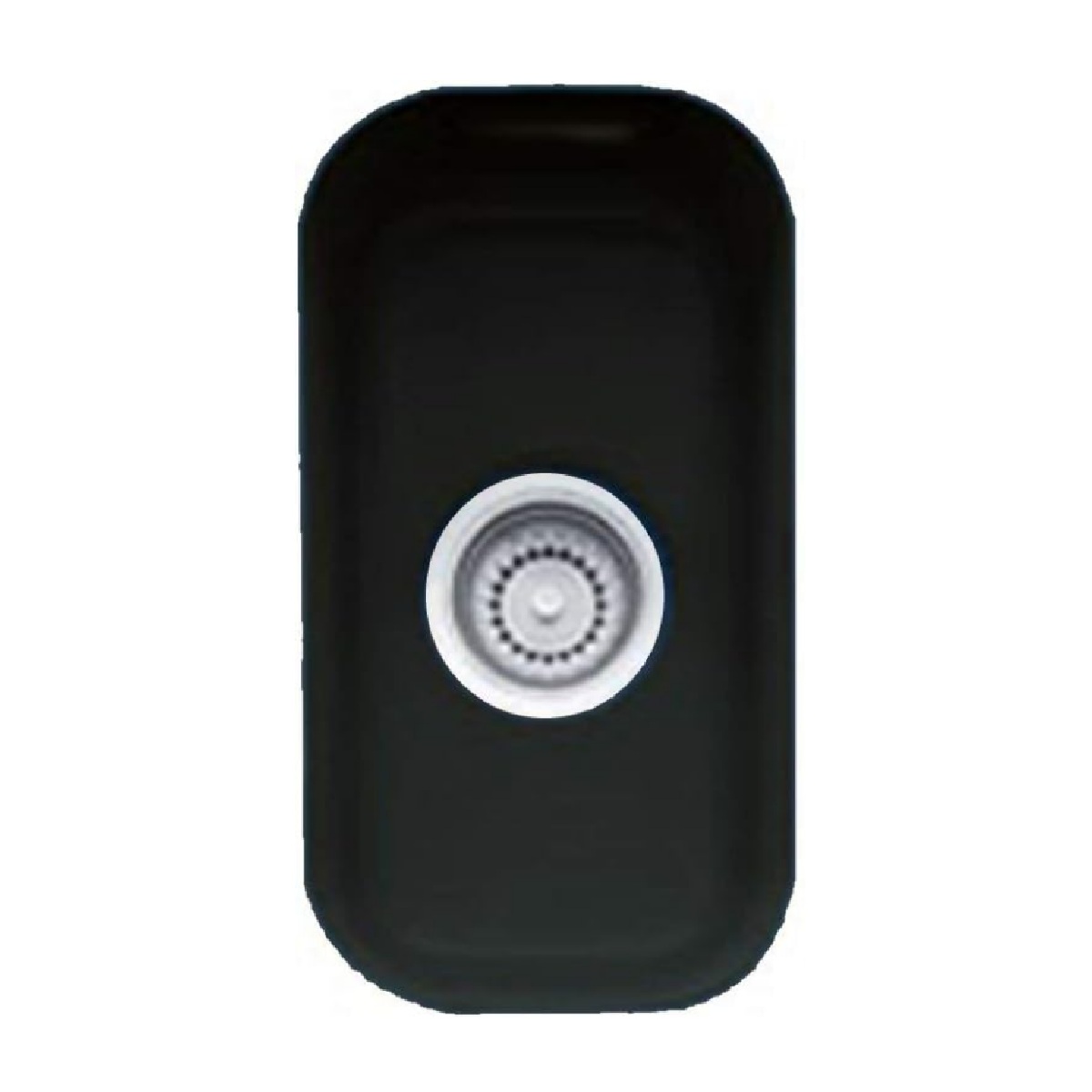 Franke CCK110-8MB Fireclay Single Bowl Undermount Kitchen Sink in Matte Black