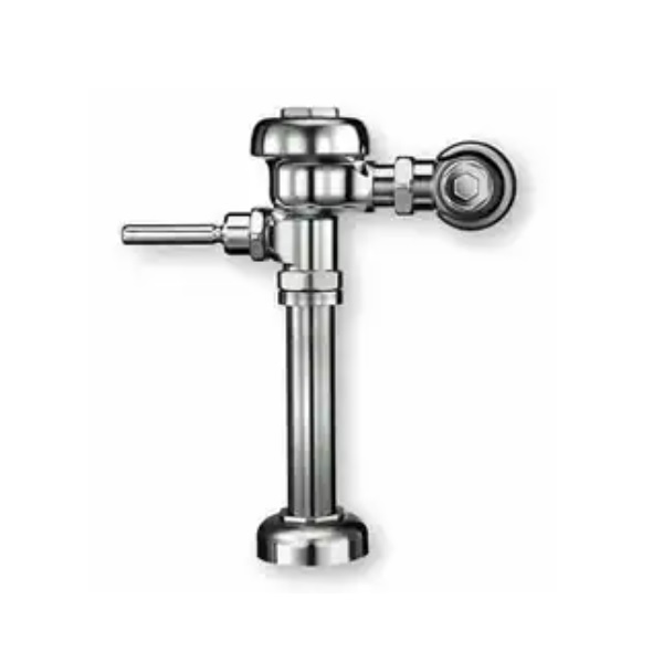 Delany R402-1.6-G Exposed REX Valve for Low Consumption Water Closets with Ground Joint, 1.5" x 9" Flush Connection for 1.5" Top Spud & Seat Bumper on the Stop (1.6 GPF)