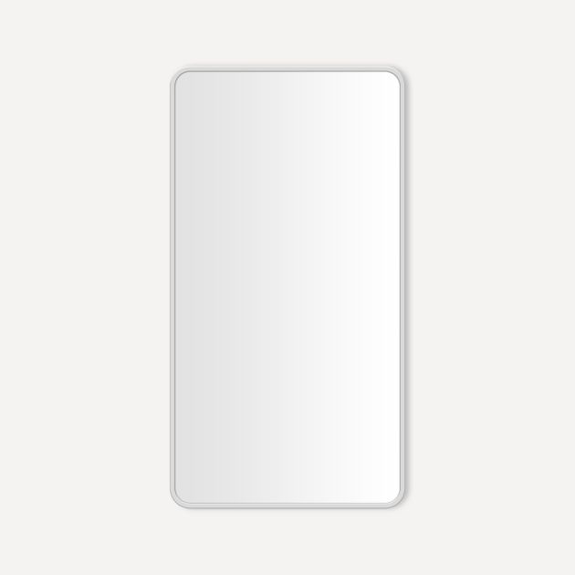 Robern CM2444RC84 Craft 23" W x 44" H x 2" D Wall Mounted Rectangular Round Corner Metal Mirror in Polished Stainless Steel