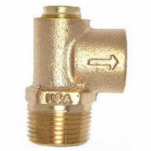 Conbraco 1620204 Bronze Pressure Relief Valve, Hot Water, 125 PSI, 1/2" NPT Male x Female