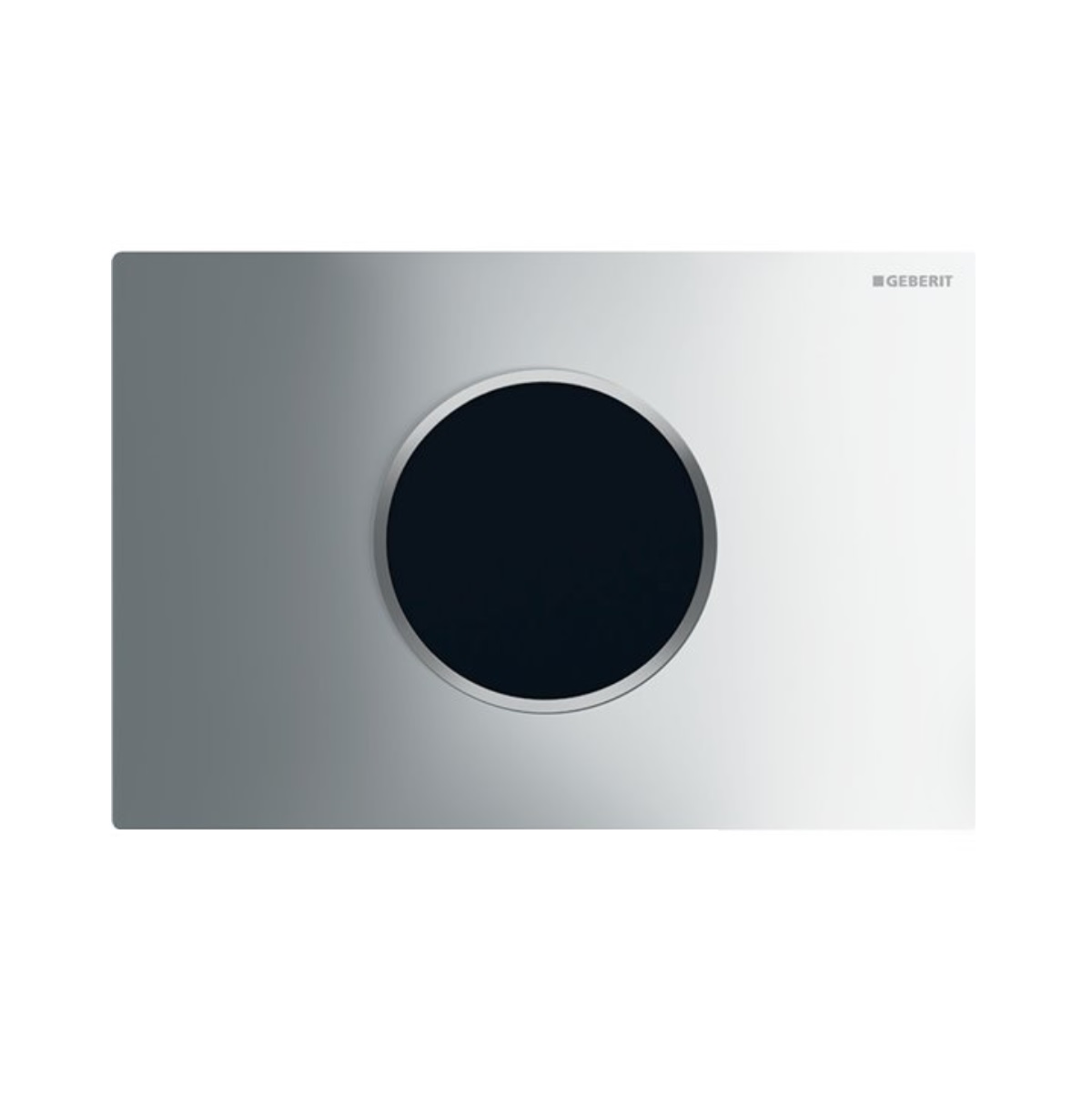 Geberit CR115-7KH1 Sigma10 WC Dual Flush Control with Electronic Flush Actuation Plate in Polished Chrome/Matte Chrome