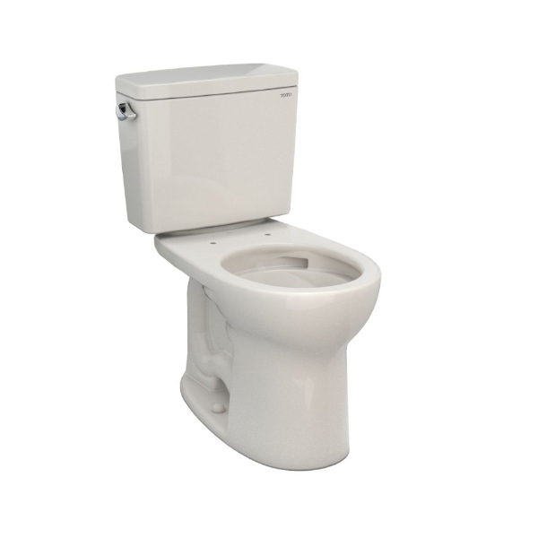 Toto CST775CEFG#12 Drake 14" L X 30 1/8" H X 26 3/8" W Two Piece Toilet with Round Bowl and Universal Height 1.28 GPF in Sedona Beige