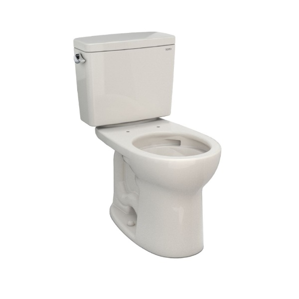 Toto CST775CSFG#12 Drake Two-Piece Round 1.6 GPF Universal Height TORNADO FLUSH Toilet with CEFIONTECT in Sedona Beige