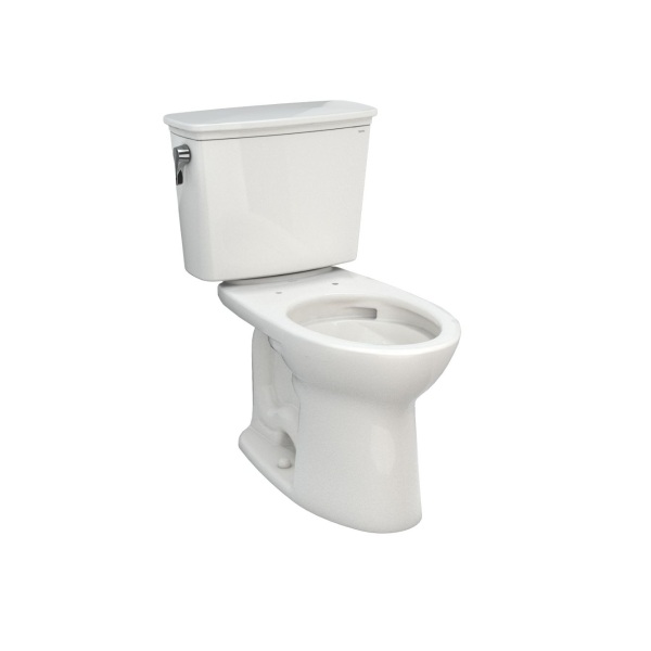 Toto CST786CEG#01 Drake Transitional Two-Piece Elongated 1.28 GPF TORNADO FLUSH Toilet with CEFIONTECT in Cotton White