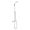 Hansgrohe 26067001 Croma E Showerpipe without Shower Components in Chrome