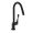 Axor 39835671 Citterio 1.75 GPM, Single Handle Deck Mounted HighArc Pull-Down Kitchen Faucet with 2-Spray in Matte Black