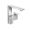 Axor 46021001 Edge 1.2 GPM Single Hole Centerset Bathroom Faucet 190 Diamond Cut without Drain Assembly in Polished Chrome