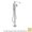 Axor 46441141 Edge 36" Height Floor Mounted Tub Filler Trim with 1.75 GPM Hand Shower Diamond Cut in Brushed Brass (Rough In Sold Separately)