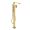 Axor 46441991 Edge 36" Height Floor Mounted Tub Filler Trim with 1.75 GPM Hand Shower Diamond Cut in Polished Gold Optic (Rough In Sold Separately)