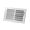 Continental Industries 22W 1010 10" X 10" Sidewall/Ceiling Register, 2-Way Deflection, 1/2" Spaced Fins, Multi-Shutter Damper, White, Steel, USA