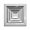 Continental Industries AE4W 10MS 10" Square Ceiling Diffuser, 4-Way, Multi-Shutter Damper, White, Extruded Aluminum, Import