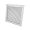 Continental Industries AFBG40W 1212 12" X 12" Fixed Bar Grille, Horizontal 40° Bars, White, Aluminum, USA